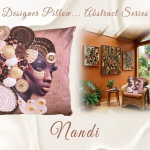 Nandi Designer Pillow (Abstract Series) (SOLD)